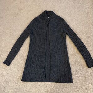 Vineyard Vines 100% Cashmere Dark Gray Women's Long Cardigan
